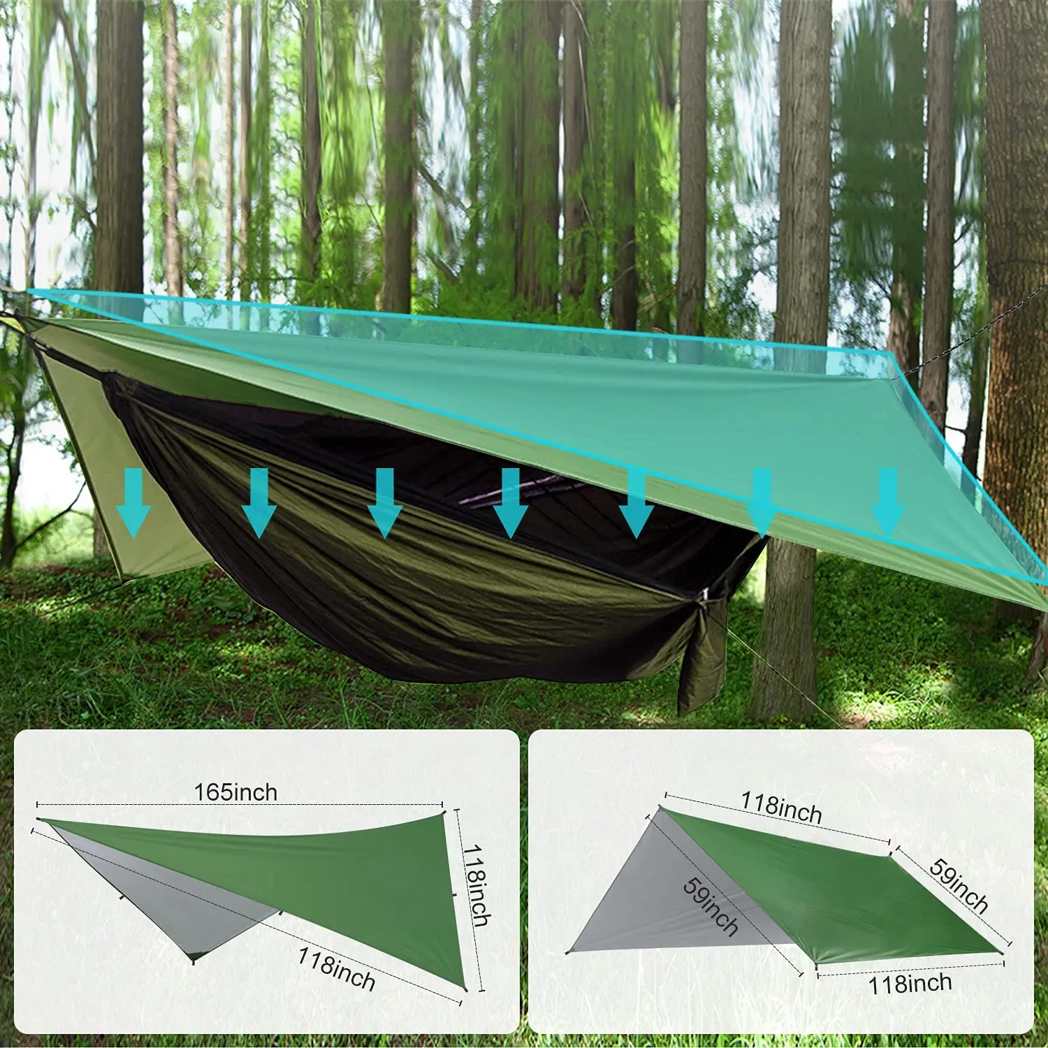 l # waterproof flysheet sun sh – Hammock Rain Tarp Bewertung und Preis