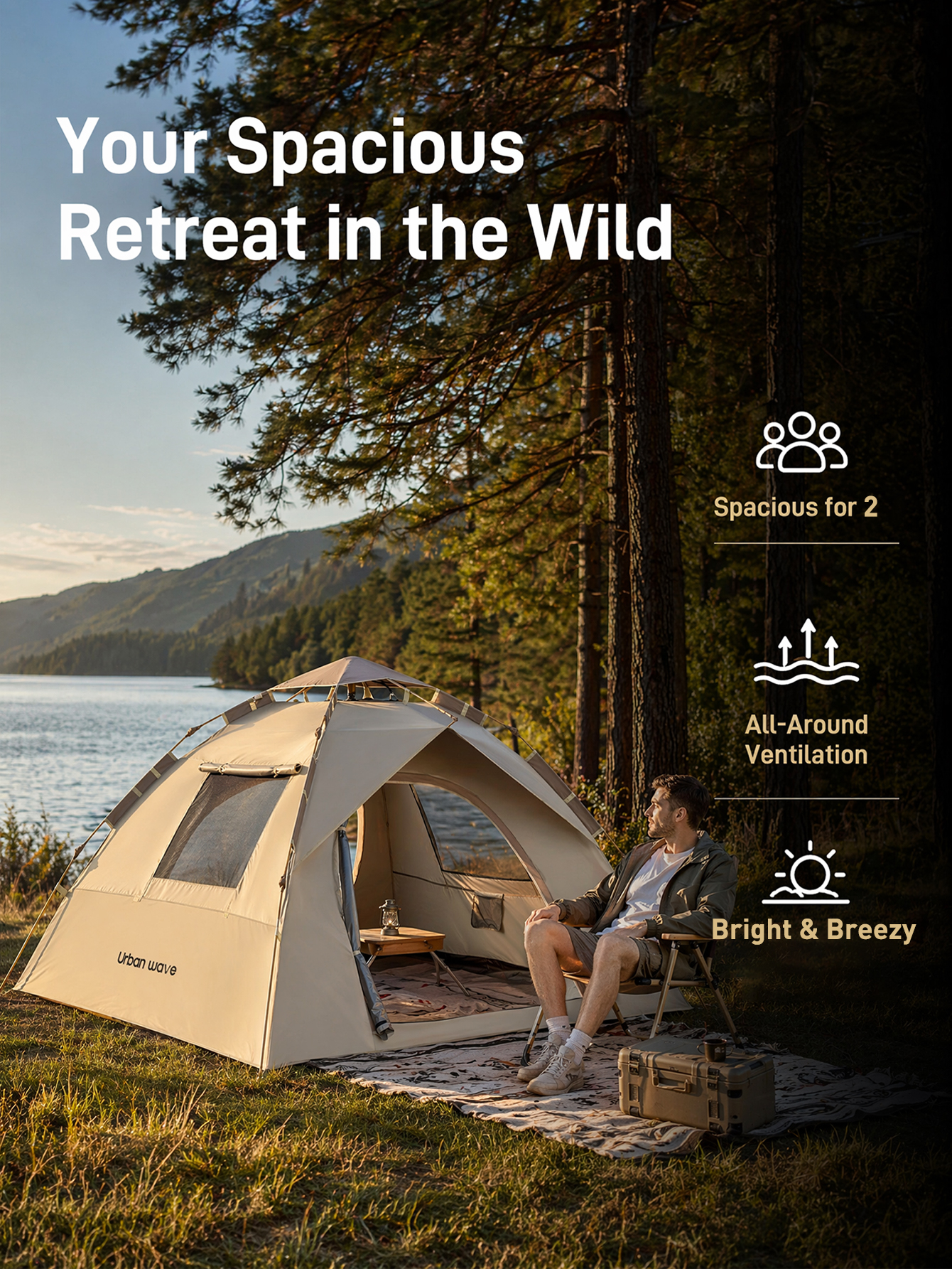 Automatic Pop-up Camping Tent, – Outdoor Adventure Holidays Bewertung und Preis