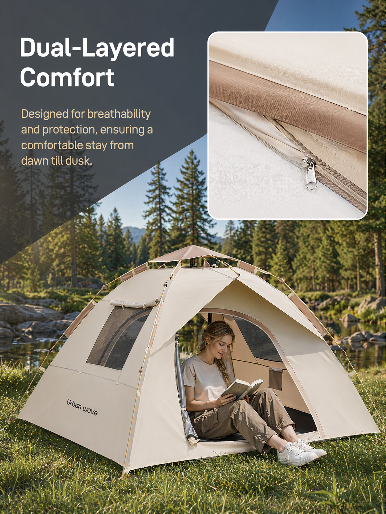 Automatic Pop-up Camping Tent, – Outdoor Adventure Holidays Bewertung und Preis
