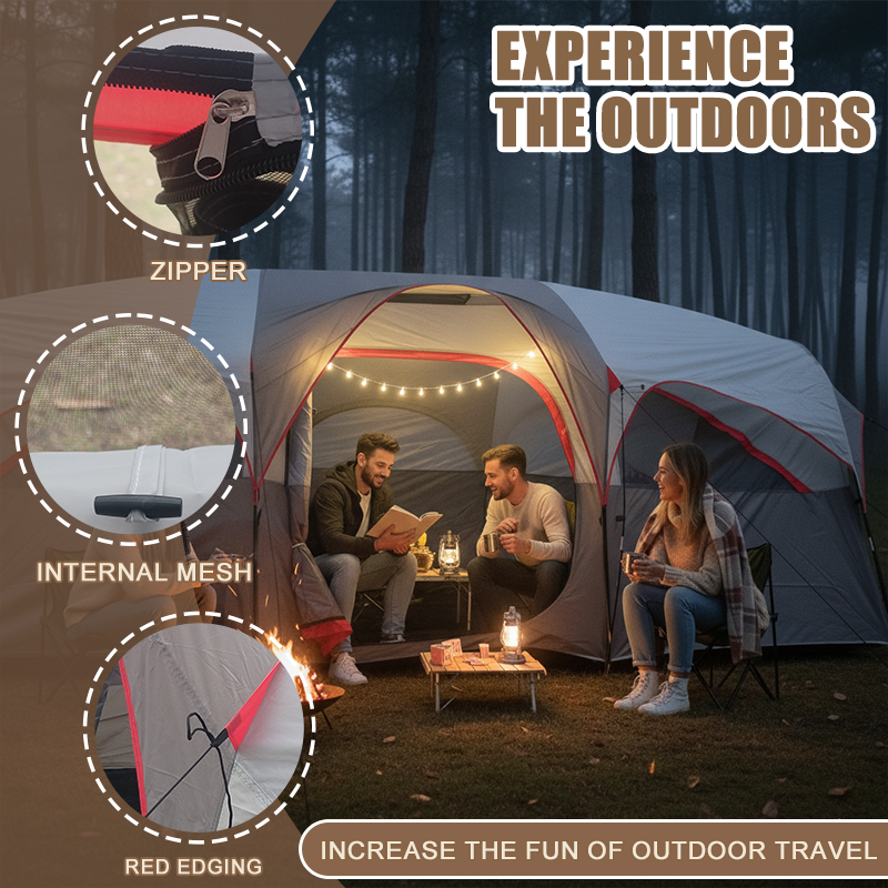 8 Person Camping Tent with Mes – Outdoor Adventure Festival Bewertung und Preis
