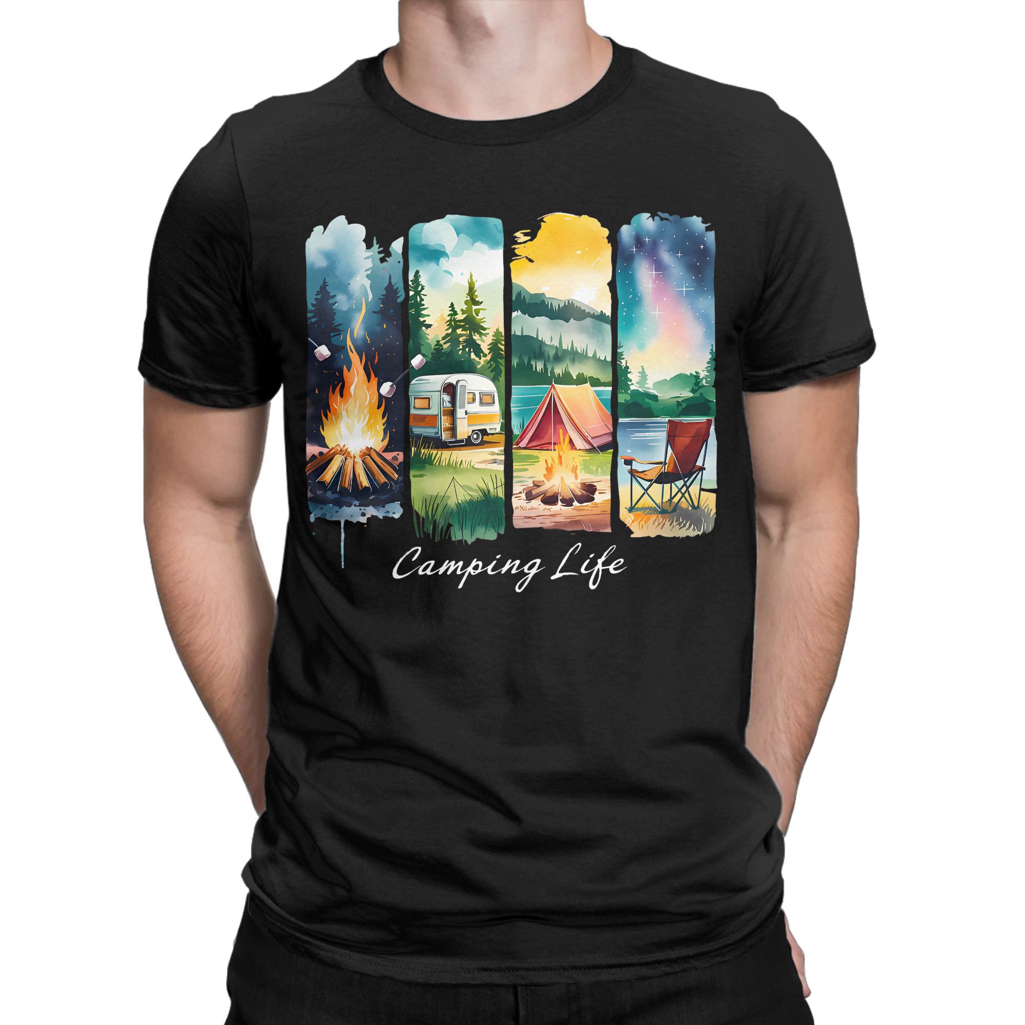 Camping Life T-Shirt RV Tent C – Outdoor Adventure Rv Bewertung und Preis
