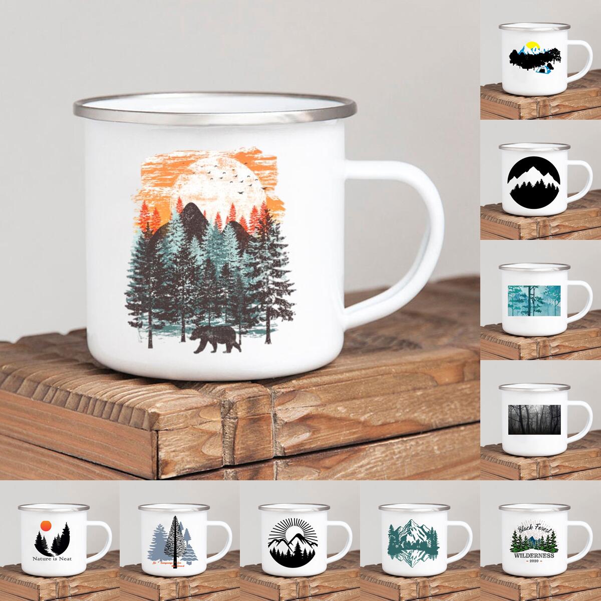 Forest Camp Enamel Coffee Mug  – Outdoor Adventure Ideas Bewertung und Preis