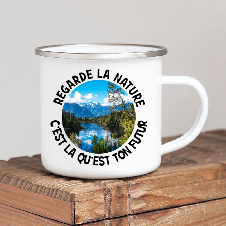 Forest Camp Enamel Coffee Mug  – Outdoor Adventure Ideas Bewertung und Preis