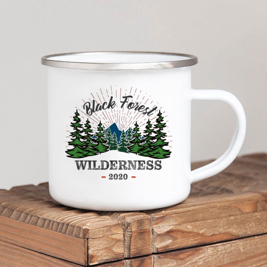 Forest Camp Enamel Coffee Mug  – Outdoor Adventure Ideas Bewertung und Preis