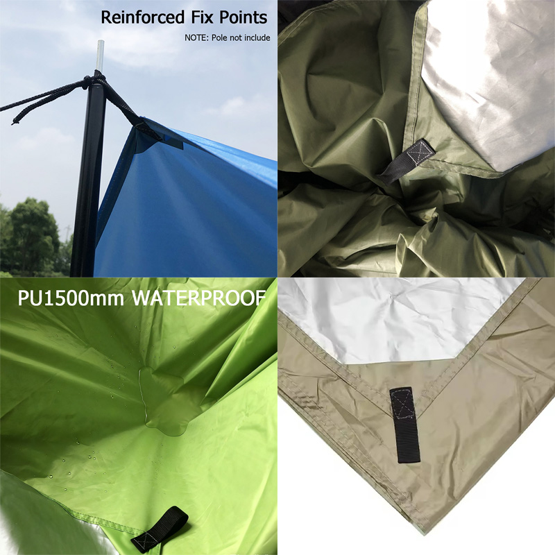 DANCHEL 3x3m Camping Tarp Wate – Hammock Rain Tarp Bewertung und Preis