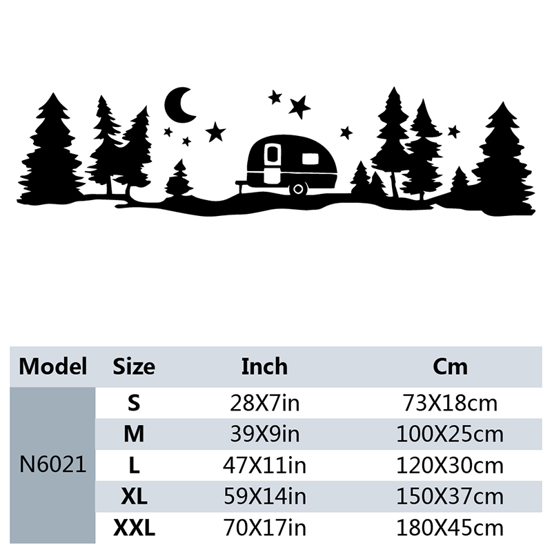 Large star forest vinyl Car st – Outdoor Adventure Rv Bewertung und Preis