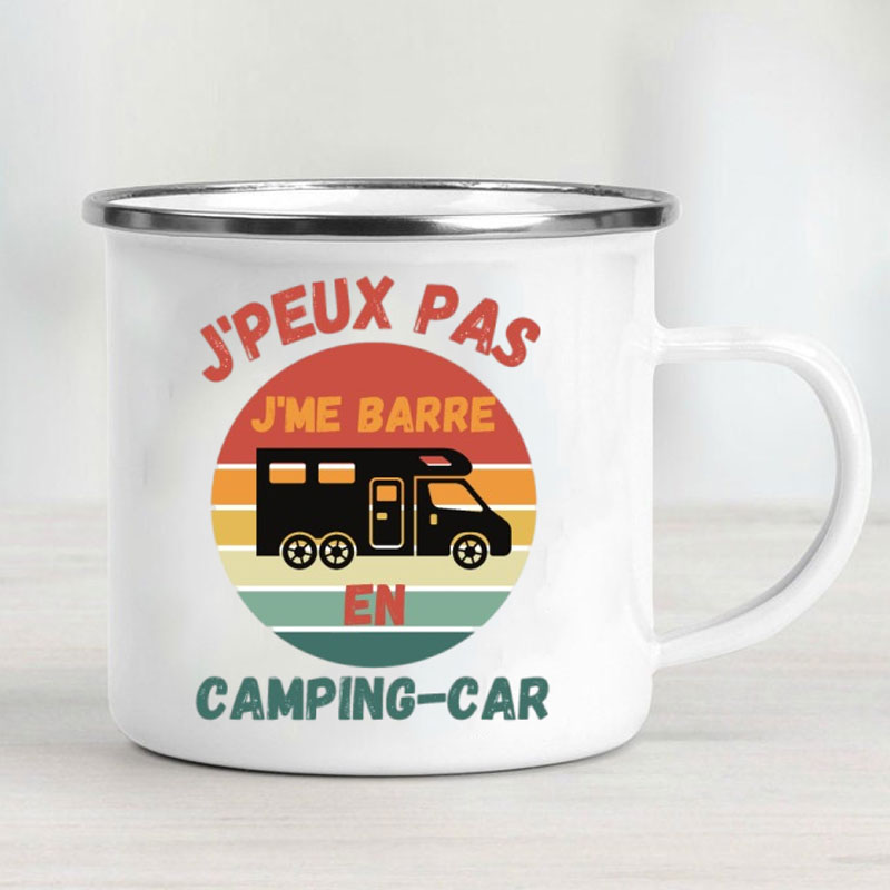 Camping Car Enamel Mug Adventu – Outdoor Adventure And Travel Bewertung und Preis